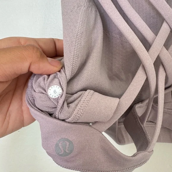 Lululemon Mauve High Neck Energy Bra - Picture 3 of 3